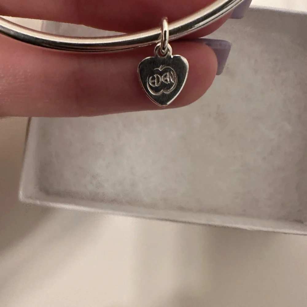 Eden hand arts silver tubular screw Bracelet - Picture 3 of 3